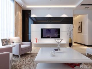 最新55平米两室一厅正方形客厅装修设计图片