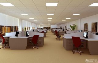 2023办公室屏风办公桌装修设计案例大全