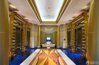 混搭室内迪拜七星级酒店走廊装修效果图片