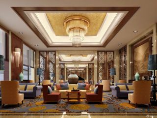 迪拜七星级酒店休闲区布置效果图片