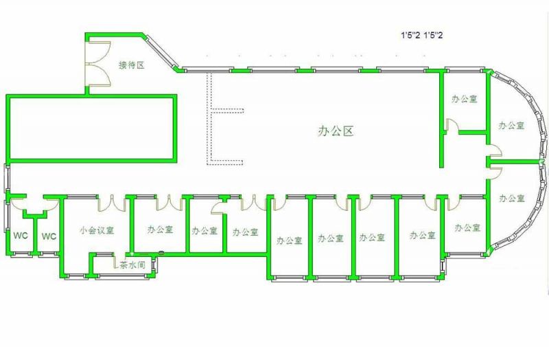 2023办公室格局分布设计平面图片大全