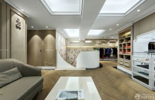 欧式服装店浅褐色木地板装修效果图欣赏