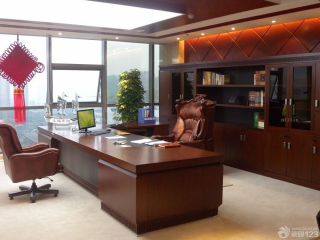 最新中式风格办公室老板椅设计图片