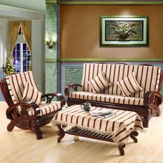 东南亚风格实木家具沙发坐垫效果图