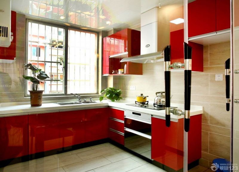 现代日式超小厨房装修实景图