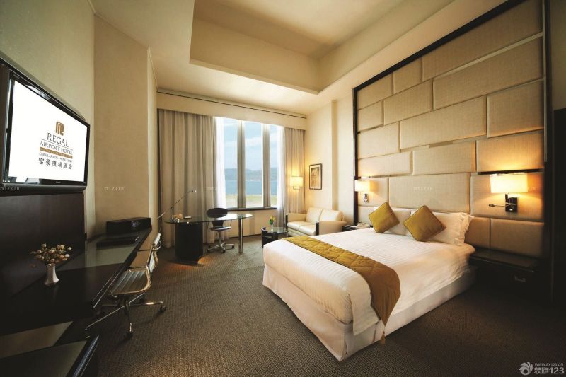 2025现代中式风格商务酒店室内装饰效果图片