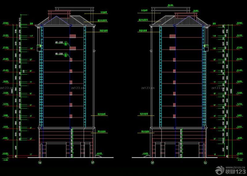 2023高档写字楼建筑立面图