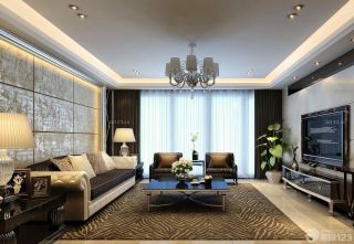 最新客厅欧式沙发背景墙装修设计图欣赏 