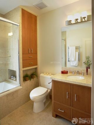 82平方房屋室内卫生间储物架设计效果图欣赏