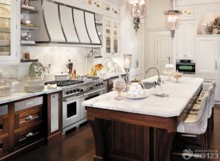 2023美式家庭厨房人造大理石设计图片大全