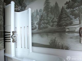 2023家庭浴室手绘墙画设计图片欣赏