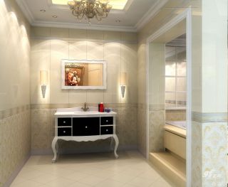 2023别墅东鹏瓷砖浴室设计装修效果图欣赏
