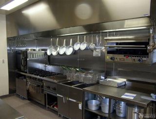 2023饭店厨房不锈钢置物架装修案例