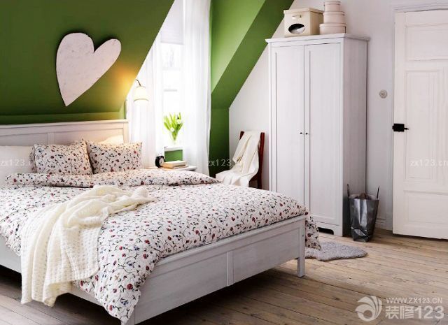 最新英式田园风格交换空间小户型卧室样板房