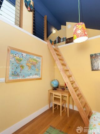 创意儿童房间楼梯设计实景图欣赏