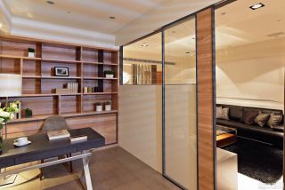 最新现代家装客厅书房隔断设计效果图