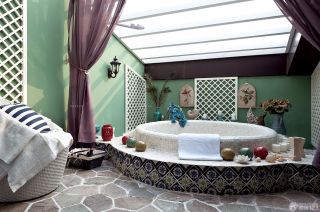 地中海风格家居浴室吊顶装修设计图片