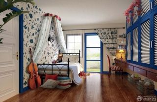 最新地中海风格70-80平方小户型儿童房装修设计图 