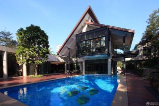 世界东南亚风格豪宅外观设计效果图片