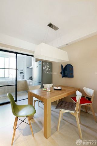 家装80-90平米房屋厨房餐厅隔断设计效果图