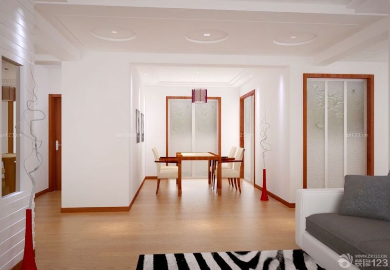 超简单现代楼房120平客厅玄关装修案例大全