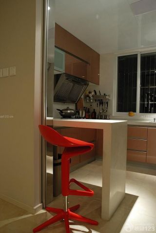 70平方厨房吧台家装设计效果图大全