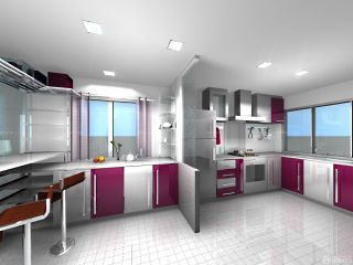 2023简约风格130平米家装厨房设计图片