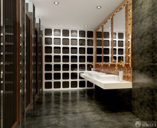 2023现代简约风格130平米三室一厅洗手间家装效果图欣赏