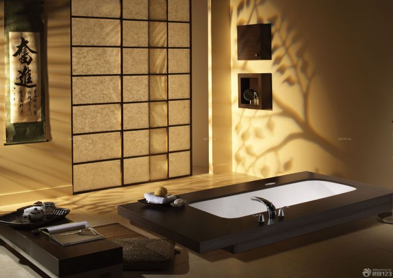 最新130平米三室一厅日式室内装修设计图片大全