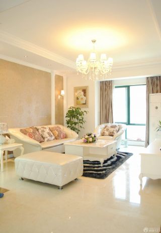 80平米2房2厅小户型白色家具装修效果图欣赏