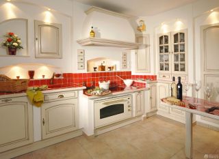 90平米欧式新房厨房装修效果图片欣赏