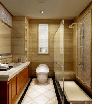 2023现代北欧风格120平米房屋浴室装修效果图欣赏