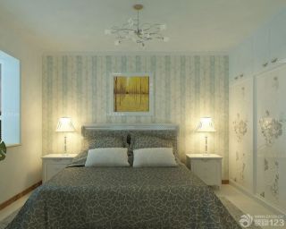 90平新房卧室背景墙壁纸装修效果图大全2023图片