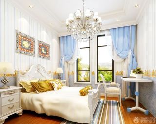 100平方米房子卧室窗帘搭配效果图欣赏