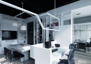 最新100平米办公室装办公桌椅修效果图