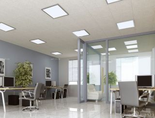 最新100平米办公室吊顶装修设计效果图片
