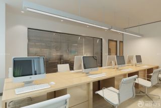 现代100平米办公室桌椅装修效果图