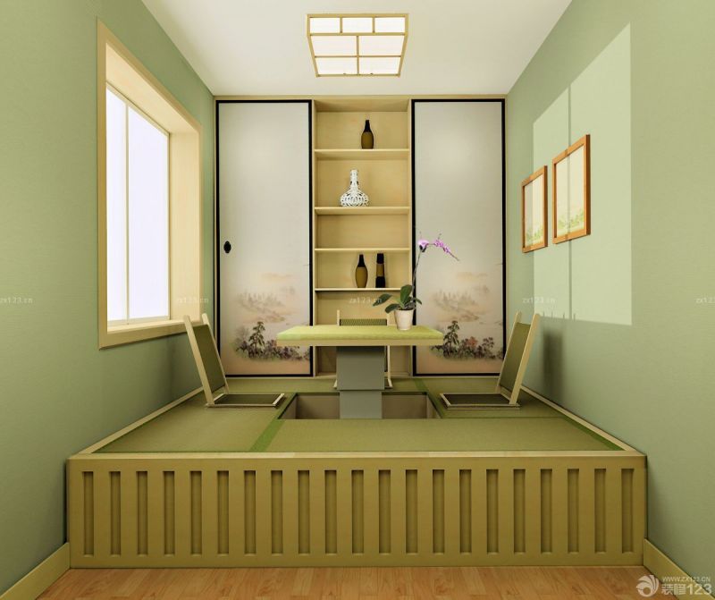 70平米一室一厅榻榻米地台装修效果图
