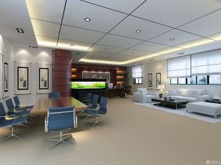 现代80平米办公室会议室装修效果图