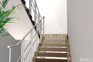 自建房不锈钢楼梯扶手设计效果图