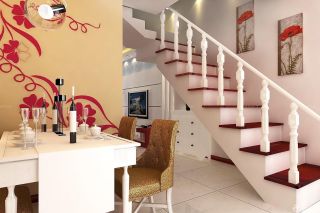 2023家庭现代风格自建房楼梯装修设计效果图