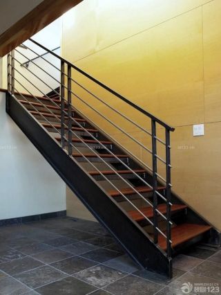 最新现代家装自建房楼梯设计效果图