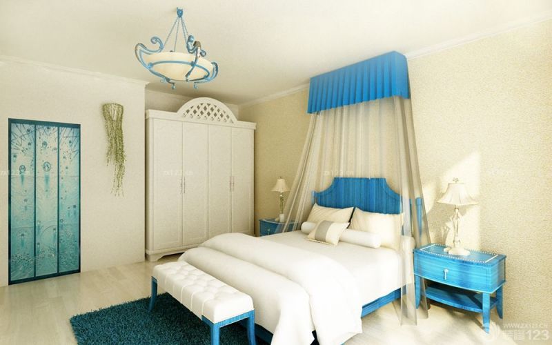 150平米地中海风格卧室装修设计效果图片