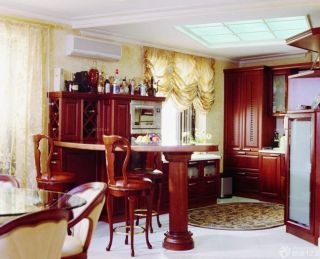 最新古典欧式风格厨房设计装修效果图欣赏