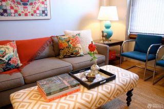 最新房子美式布艺沙发装修效果图120平