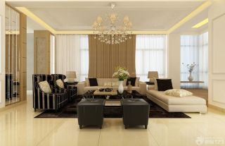 150平米房子简欧风格客厅沙发装修效果图欣赏
