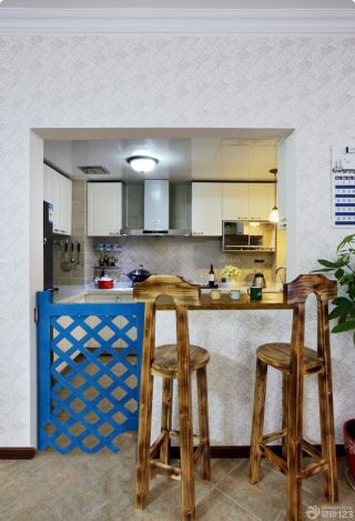 美式风格小厨房装修设计效果图片大全
