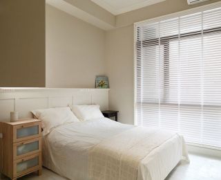 90平米房屋卧室百叶窗帘简单装修效果图欣赏