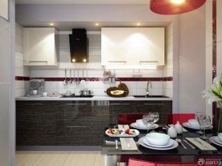 最新60平米一室一厅现代厨房设计装修效果图样板