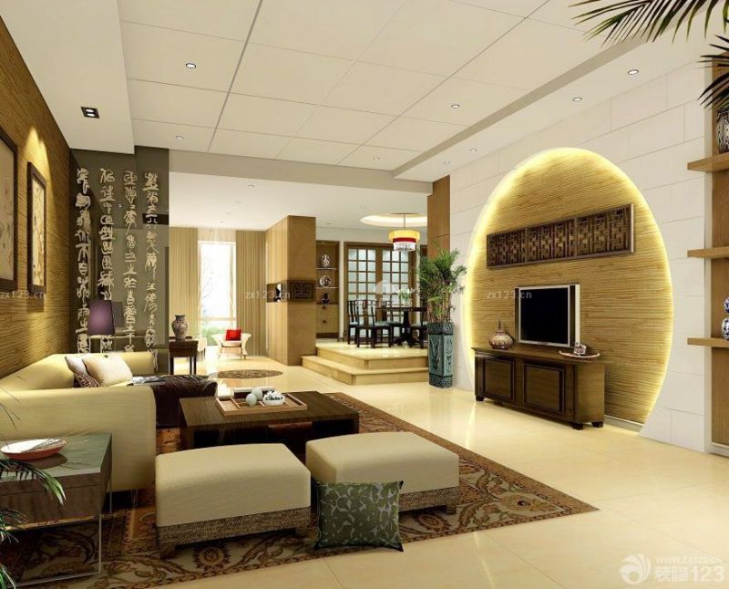 2025家装中式风格90平米房子装修样板间图片